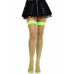 Leg Avenue | Чулки в крупную сетку Leg Avenue Fence Net Thigh Highs Neon Green, one size. Цена 369 грн. Фото: 3