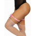 Leg Avenue | Веганская кожаная подвязка с бантом на бедрах в форме сердца Розовая. Ціна 1250 грн. Фото: 1