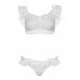 Leg Avenue | Женский кружевной комплект топ и трусики Lace ruffle crop top and panty White. Цена 1 699 грн. Фото: 5 Leg Avenue | Женский кружевной комплект топ и трусики Lace ruffle crop top and panty White. Цена 1 699 грн. Фото: 5