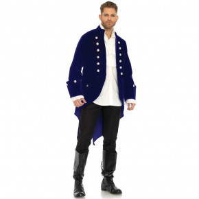 Leg Avenue | Длинное бархатное пальто синего цвета Leg Avenue, размер L. Ціна: 3210 грн