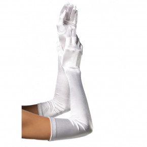 Leg Avenue | Перчатки One Size Extra Long Opera Length Satin Gloves от Leg Avenue, белые. Цена: 1 150 грн