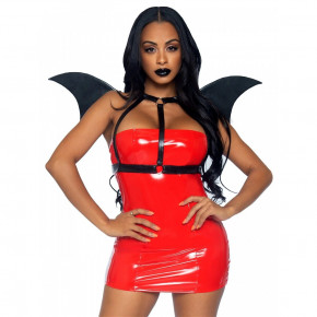 Leg Avenue | Портупея из искусственной кожи с крыльями летучей мыши Leg Avenue Bat wing body harness O/S. Ціна: 2150 грн