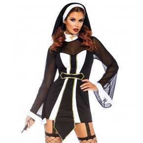 Leg Avenue | Сексуальный костюм монахини Twisted Sister Leg Avenue, ML. Цена: 2 799 грн
