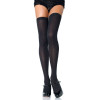 Leg Avenue Opaque Nylon Thigh Highs OS Black