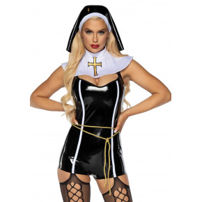 Leg Avenue | Leg Avenue Vinyl Sinful Sister S Black. Ціна: 2649 грн