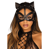 Leg Avenue | Leg Avenue Vegan leather studded catmask Black. Ціна 1053 грн