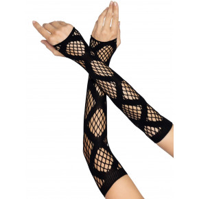 Leg Avenue | Leg Avenue Faux wrap net arm warmers Black. Цена: 479 грн