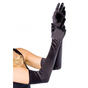 Leg Avenue | Длинные перчатки Leg Avenue Extra Long Satin Gloves black. Цена: 891 грн