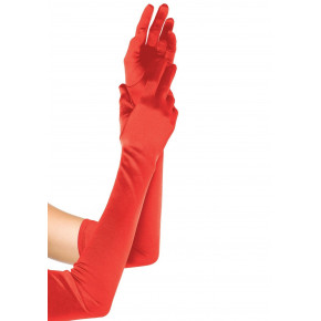 Leg Avenue | Длинные перчатки Leg Avenue Extra Long Satin Gloves red. Цена: 891 грн