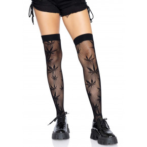Leg Avenue | Чулки Leg Avenue 420 Net thigh highs Black. Цена: 689 грн