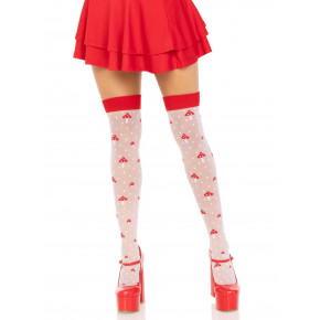 Leg Avenue | Чулки Leg Avenue Polka Dot Mushroom Thigh Highs One Size. Цена: 589 грн