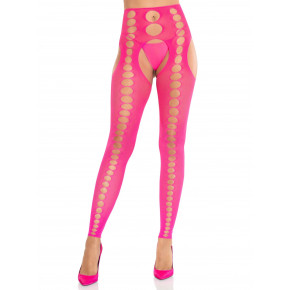 Leg Avenue | Колготки Leg Avenue Seamless Opaque Footless Suspender Hose One Size Neon Pink. Ціна: 649 грн