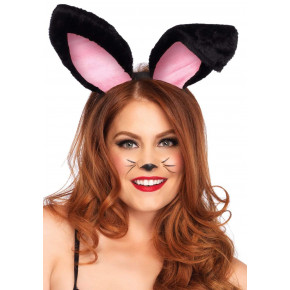 Leg Avenue | Вушка кролика One Size Plush Bunny Rabbit Ears Headband від Leg Avenue, рожево-чорні. Ціна: 500 грн