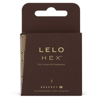 Lelo | Презервативы LELO HEX Condoms Respect XL 3 Pack. Ціна 539 грн