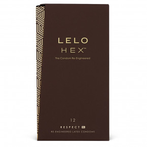 Lelo | Презервативы LELO HEX Condoms Respect XL 12 Pack, тонкие и суперпрочные, увеличенный размер. Цена: 636 грн