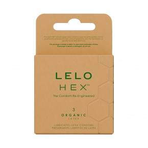 Lelo | Презервативы LELO HEX Condoms Organic 3 Pack, тонкие и суперпрочные. Цена: 649 грн