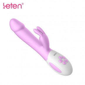 Leten | Вібраторкролик З Массирующим Стволом Та Підігрівом Leten Alina Purple, Два Мотора. Ціна: 3449 грн