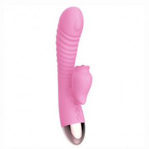 Leten | Вібраторкролик З Підігрівом Та Пустотливим Язичком Для Клітора Leten Wonderful Pink. Ціна: 2339 грн