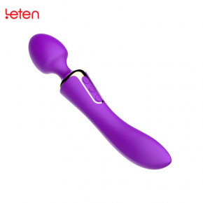 Leten | Вібромасажер Двухсторнний Av Heat Purple З Підігрівом. Ціна: 2499 грн