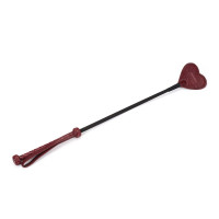 Liebe Seele | Шлепалка Liebe Seele Wine Red Riding Crop with Heart-Shape Tip. Цена 1 699 грн
