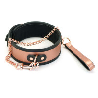 Liebe Seele | Ошейник с поводком Liebe Seele Rose Gold Memory Collar with Leash. Цена 2 329 грн