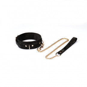 Liebe Seele | Ошейник с поводком Liebe Seele Boudoir Amor Collar with Leash Black. Ціна: 1499 грн
