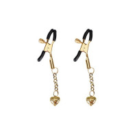 Liebe Seele | Зажимы для сосков Liebe Seele Hollow Heart Nipple Clamps Gold. Ціна 849 грн