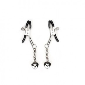 Liebe Seele | Зажимы для сосков Liebe Seele Solid Heart Nipple Clamps Silver. Цена: 849 грн