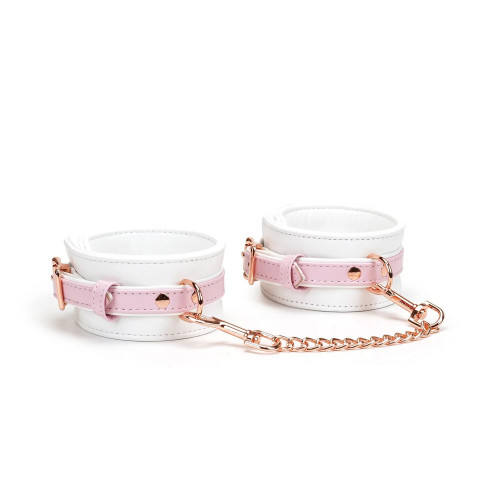 Liebe Seele | Наручники Liebe Seele White & Pink Fairy Goat Leather Hand Cuffs. Ціна 2589 грн Liebe Seele | Наручники Liebe Seele White & Pink Fairy Goat Leather Hand Cuffs. Ціна 2589 грн