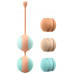 Liebe | Вагинальные шарики Liebe Kewos — Peach/Mint, 5 шариков в комплекте, 15, 25, 35, 45 и 55 г. Цена 1 359 грн. Фото: 3