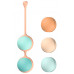 Liebe | Вагинальные шарики Liebe Kewos — Peach/Mint, 5 шариков в комплекте, 15, 25, 35, 45 и 55 г. Цена 1 359 грн. Фото: 1