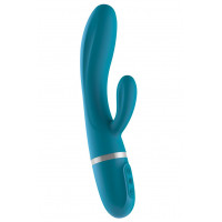 Liebe | Вибратор-кролик Liebe Bend It Plus Ocean Blue, гибкий, 2 мотора, 10 режимов. Цена 2 499 грн