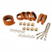 LOCKINK | Набор из 8 ремней для связывания LOCKINK 8-Bondage-Straps Restraint Set - Brown. Цена 5 184 грн. Фото: 2
