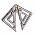 LOCKINK | Зажимы для сосков с тяжелой подвеской LOCKINK Adjustable Nipple Clamps with Heavy Pendant - Grey. Цена 806 грн. Фото: 3