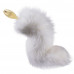 LOCKINK | Металлическая анальная пробка Лисий хвост LOCKINK SEVANDA White Fox-Tail Anal Pear-shape Plug. Цена 2 699 грн. Фото: 4