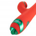 LOCKINK | Вибратор-кролик с флоггером LOCKINK SEVANDA Whip Vibrating Massage Wand - Red & Green. Ціна 3169 грн. Фото: 1