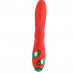 LOCKINK | Вибратор-кролик с флоггером LOCKINK SEVANDA Whip Vibrating Massage Wand - Red & Green. Ціна 3169 грн. Фото: 3