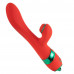 LOCKINK | Вибратор-кролик с флоггером LOCKINK SEVANDA Whip Vibrating Massage Wand - Red & Green. Ціна 3169 грн. Фото: 5