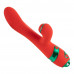 LOCKINK | Вибратор-кролик с флоггером LOCKINK SEVANDA Whip Vibrating Massage Wand - Red & Green. Ціна 3169 грн. Фото: 4