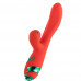 LOCKINK | Вибратор-кролик с флоггером LOCKINK SEVANDA Whip Vibrating Massage Wand - Red & Green. Ціна 3169 грн. Фото: 2