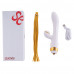 LOCKINK | Вибратор-кролик с флоггером LOCKINK SEVANDA Whip Vibrating Massage Wand - White & Golden. Ціна 3169 грн. Фото: 7