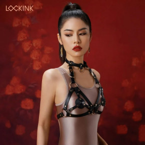 LOCKINK | Портупея со съемными пэстисами Sevanda, натуральная кожа, черная, One Size. Цена: 1 555 грн