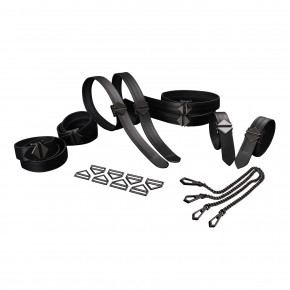 LOCKINK | Набор из 8 ремней для связывания LOCKINK 8-Bondage-Straps Restraint Set - Black. Ціна: 5184 грн
