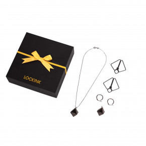 LOCKINK | Зажимы для сосков с тяжелой подвеской LOCKINK Nipple Clamps with Heavy Pendant - Grey. Цена: 806 грн