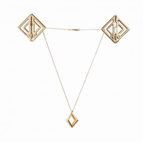LOCKINK | Зажимы для сосков с легкой подвеской LOCKINK Adjustable Nipple Clamps with Light Pendant - Golden. Цена: 949 грн