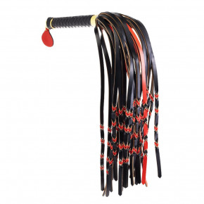 LOCKINK | Флоггер LOCKINK SEVANDA Red & Black Braided Tail Flogger. Цена: 1 199 грн
