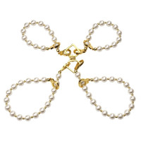 LOCKINK | Жемчужные наручники и поножи LOCKINK Pearl Handcuffs & Anklecuffs. Цена 1 849 грн