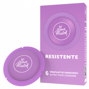 Love Match | Презервативы - Resistente (Strong), 54 мм, 6 шт.. Цена: 195 грн