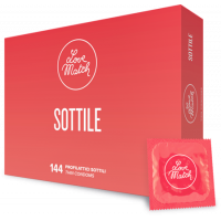 Love Match | Презервативы - Sottile (Thin), 54 мм, 144 шт.. Цена 1 648 грн