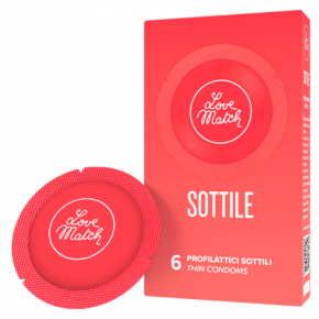 Love Match | Презервативы - Sottile (Thin), 54 мм, 6 шт.. Цена: 217 грн